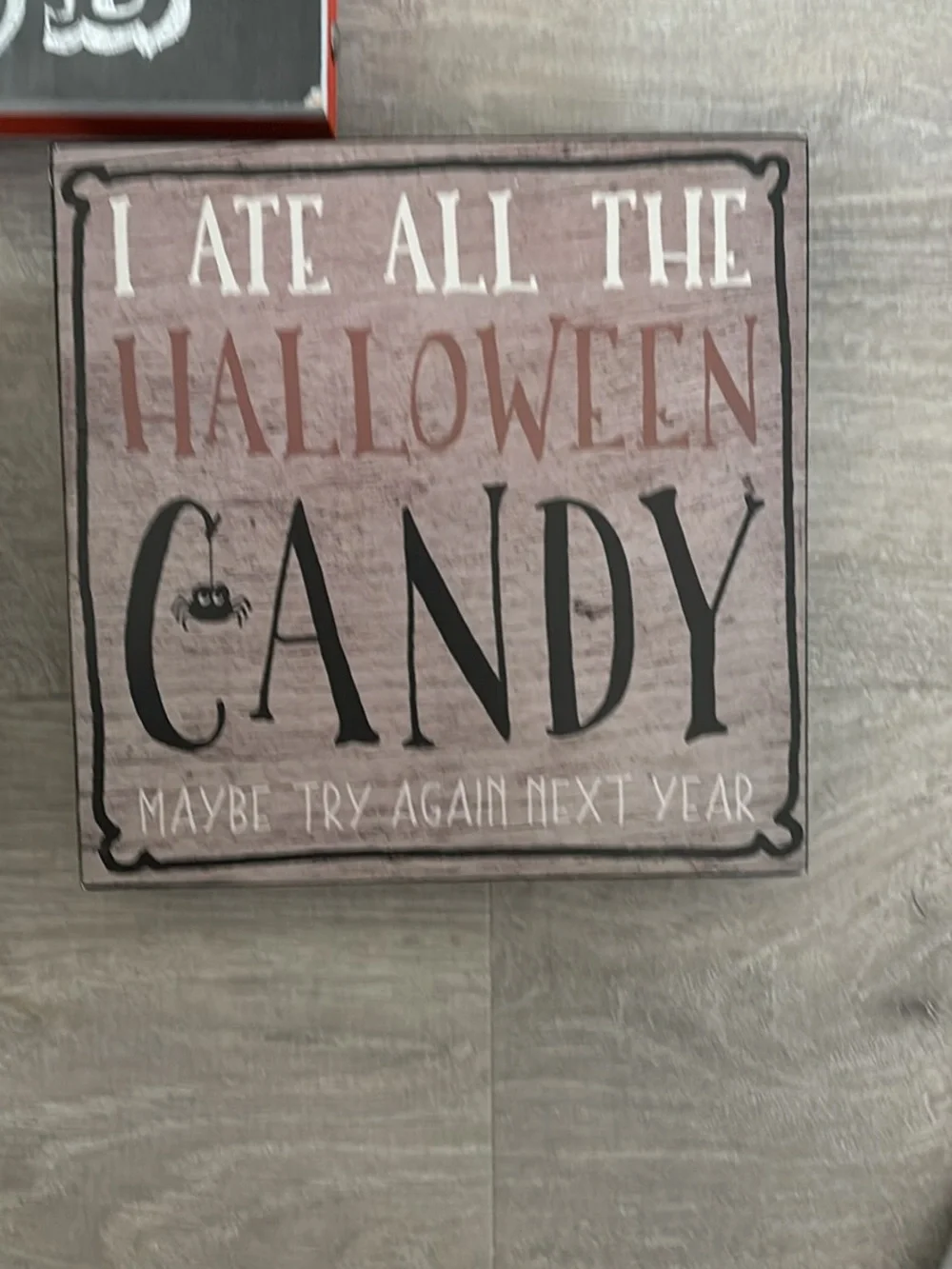 Halloween Decorative Wall Plaques Set - Orange, Black, Purple